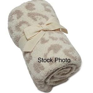 Barefoot Dreams CozyChic Barefoot in The Wild Baby Blanket - Stone / Cream